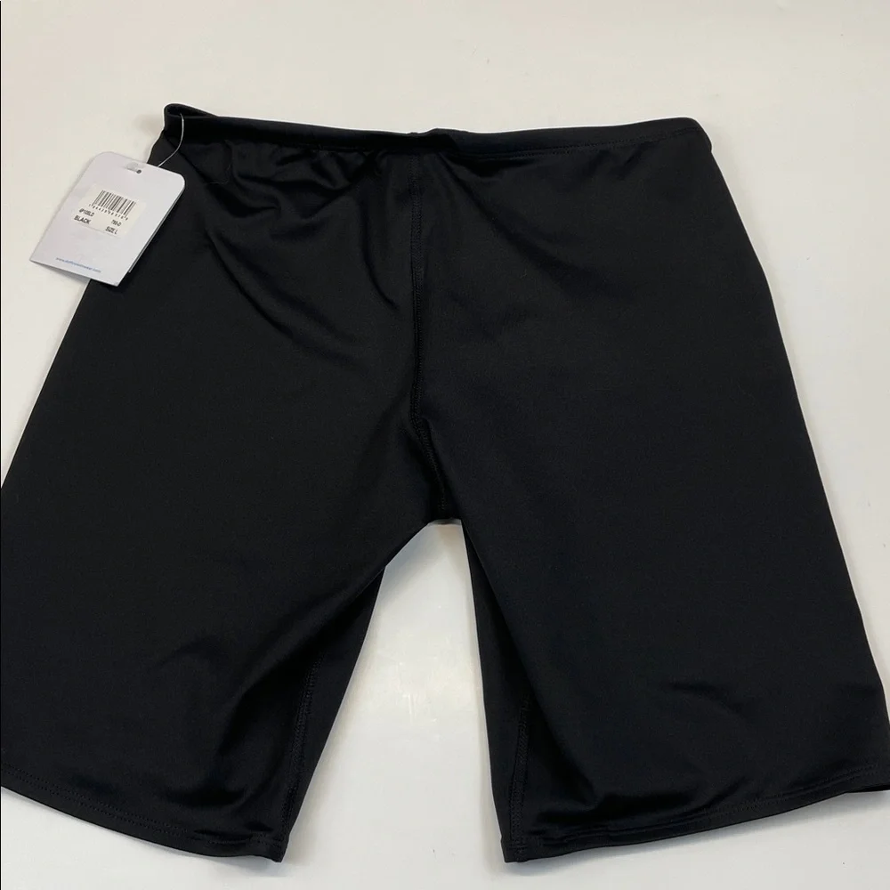 Dolfin Black Swim Jammers Men’s Size L Performance Compression Shorts - Picture 4 of 7